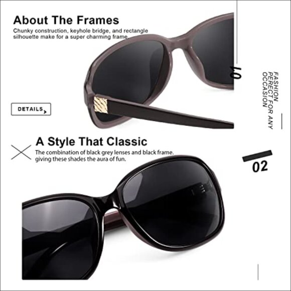 Polarized Wraparound Sunglasses with UV400 Protection main image 7